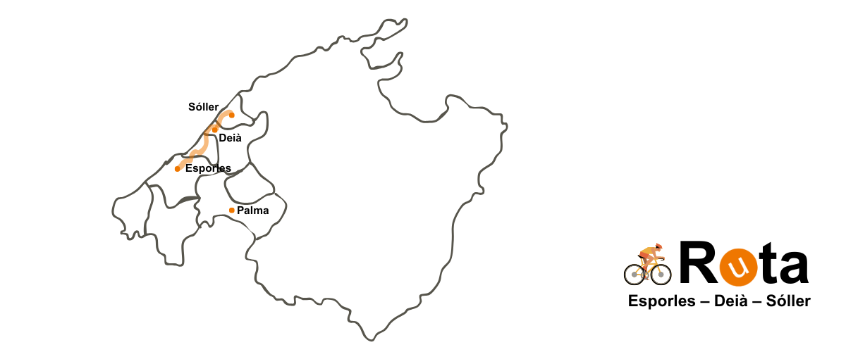 Map of Esporles - Deià - Sóller
