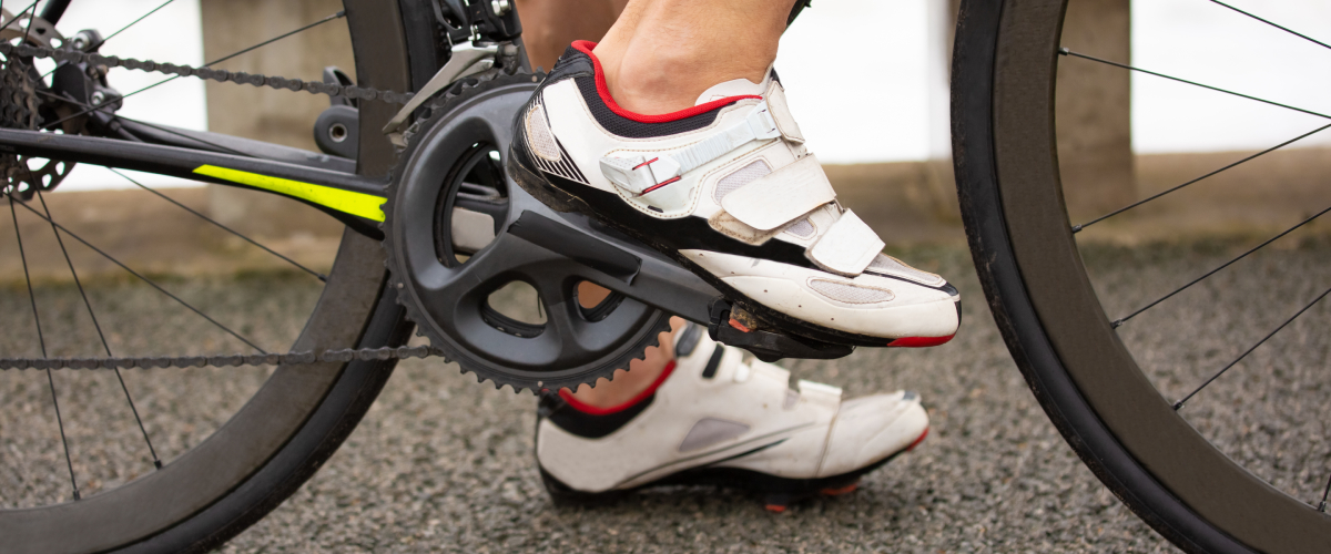 Detail of a road bike