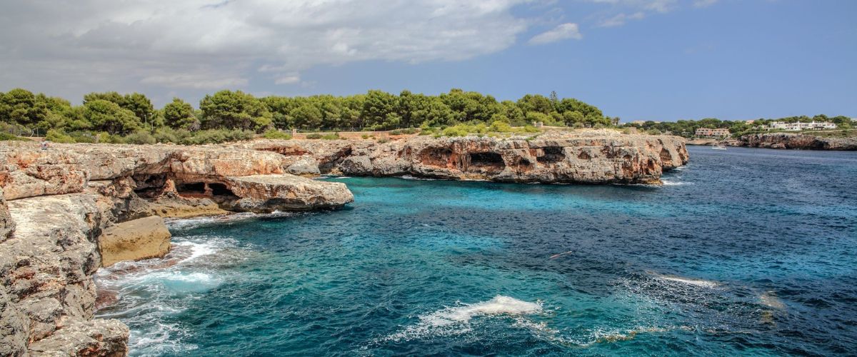 Mediterranean Sea with crystal-clear waters