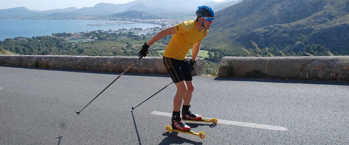 Rollerski in Mallorca: Alternative training to cycling