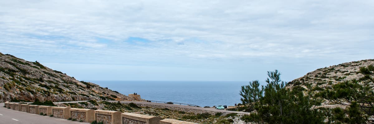 View of the bay of Pollensa from the Formentor road