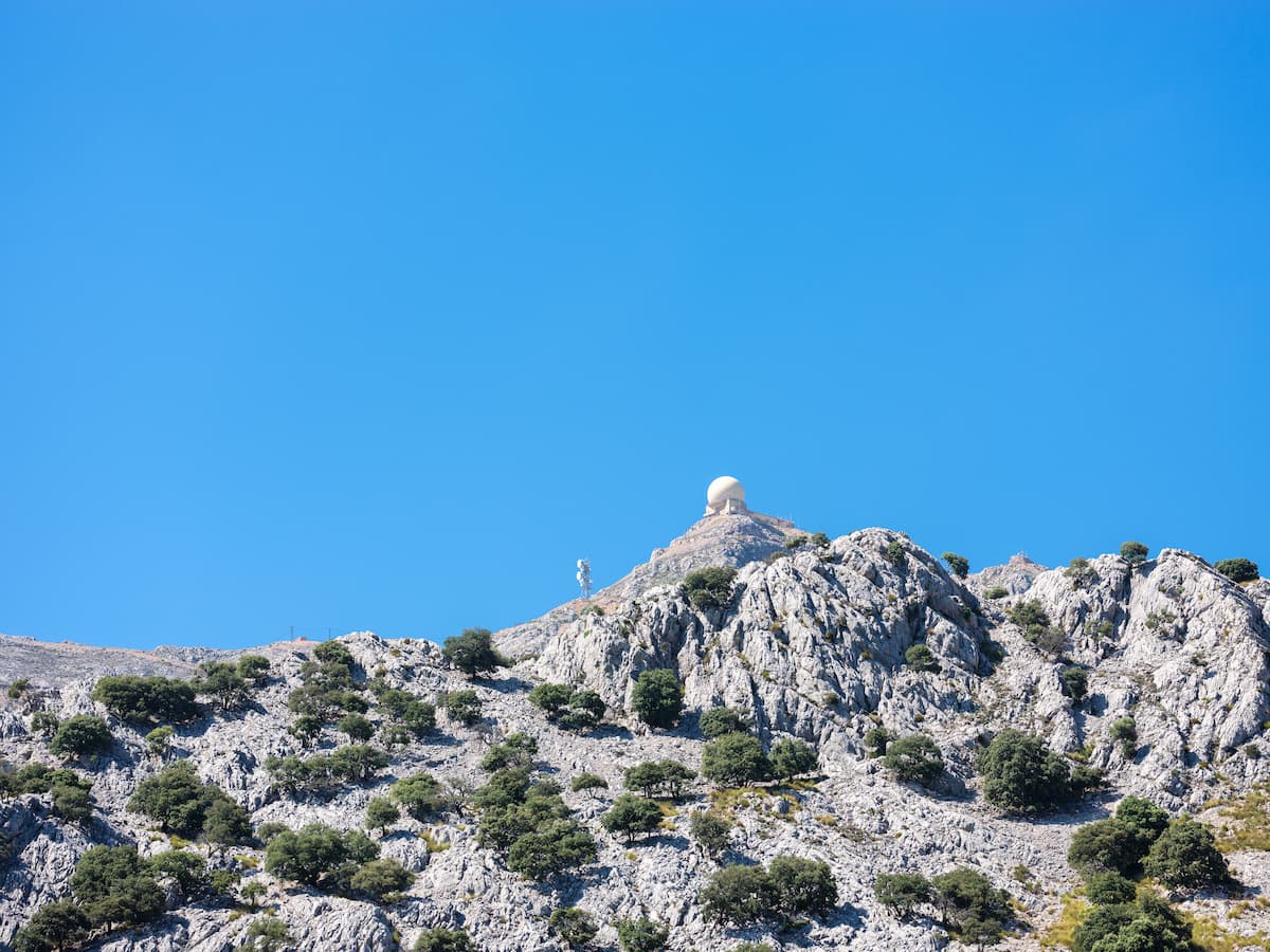 Puig Major en la ruta de pollensa a la calobra en bicicleta