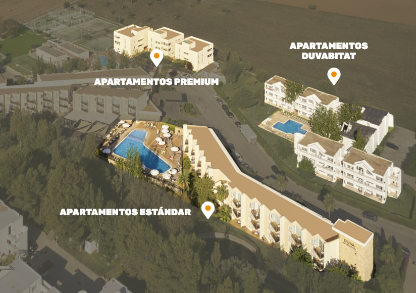 Ubicación de los apartementos de Duva